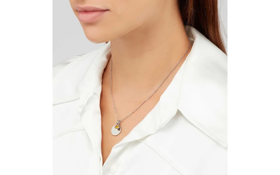 Sekonda Silver November Birthstone Necklace