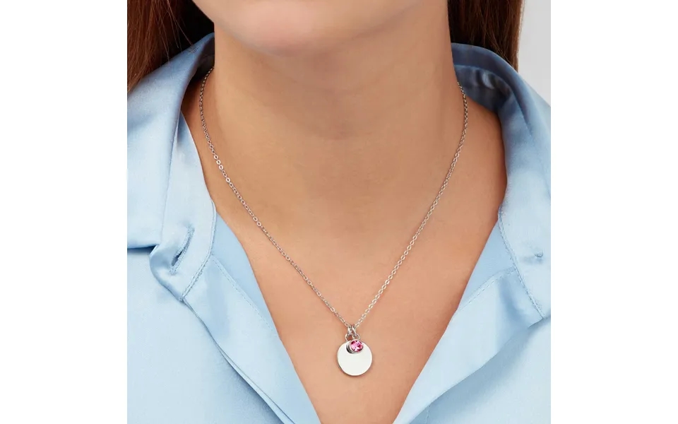 Sekonda Silver October Birthstone Necklace