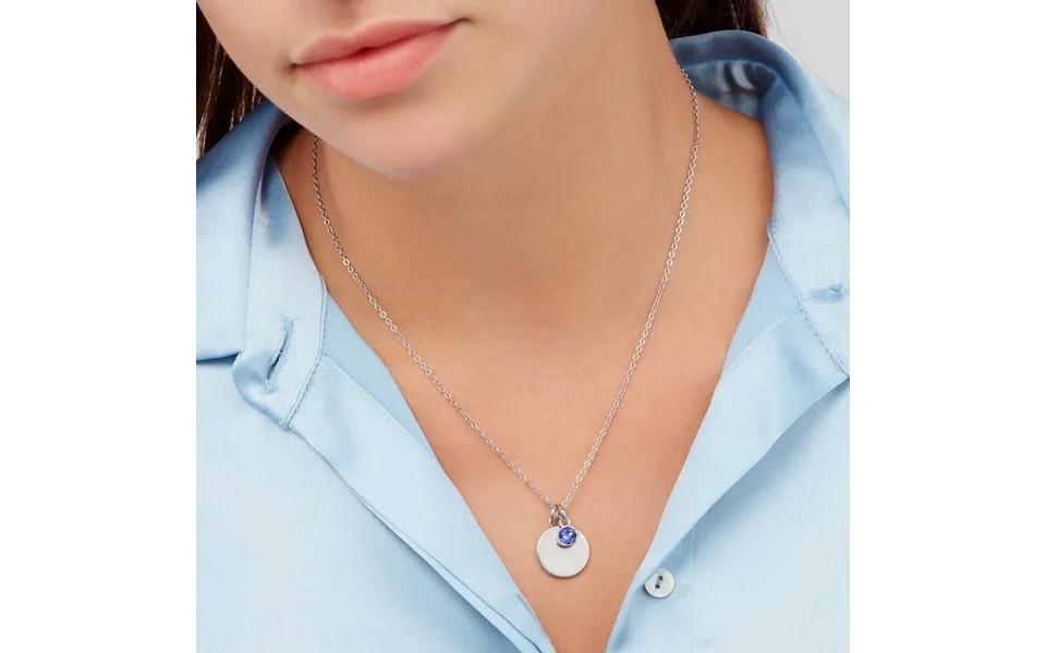 Sekonda Silver September Birthstone Necklace