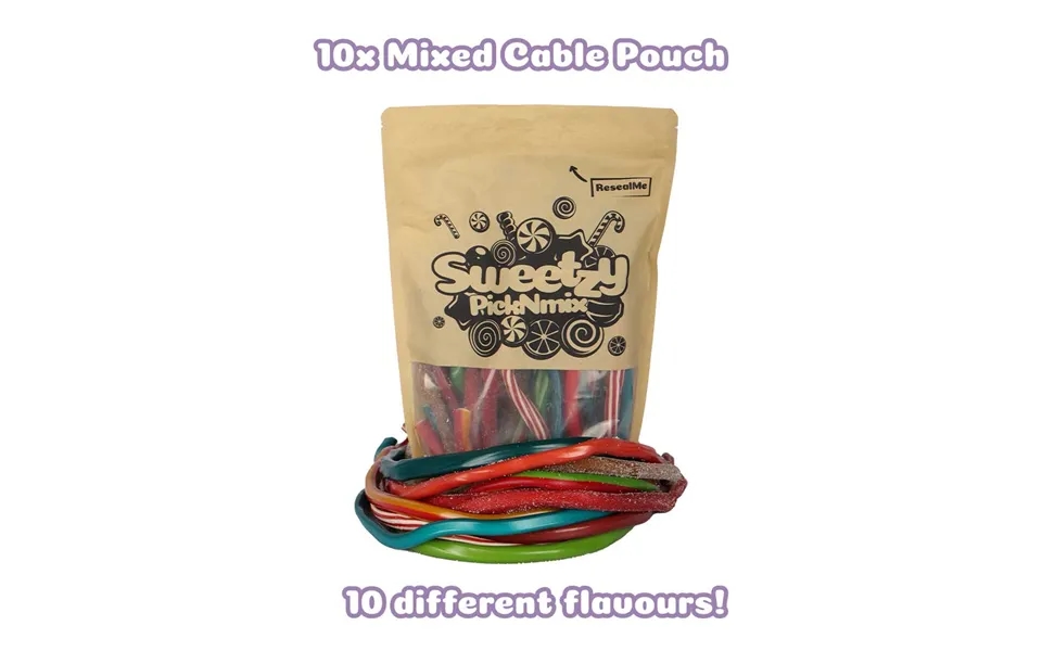 10 X Mixed Cable Pouch