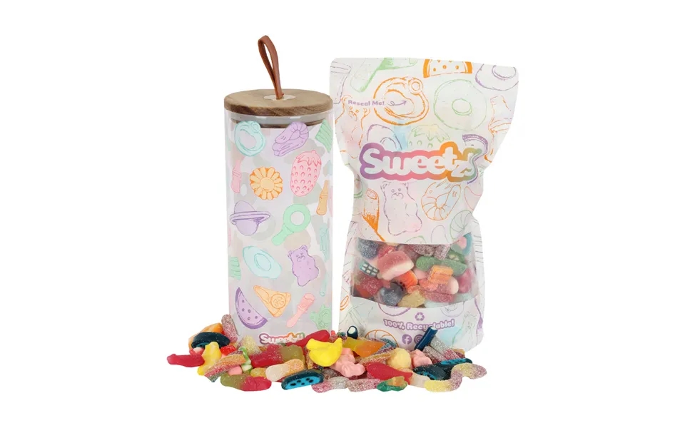 Sweetzy Glass Jar 1kg Custom Pick N’ Mix