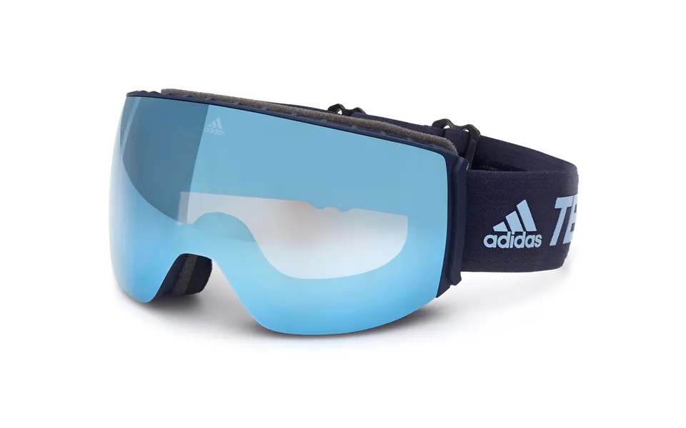 Adidas Sport Unisex Sp0053 91x Ski Goggles Plastic Blue Blue Mask Mirrored