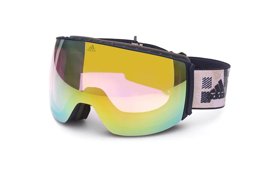 Adidas Sport Unisex Sp0053 91z Ski Goggles Plastic Blue Violet Mask Mirrored Shaded