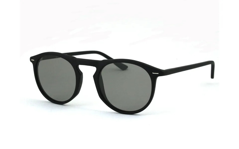 Exit Unisex Exstr156 01 Sunglasses Acetate Black Round Polarized