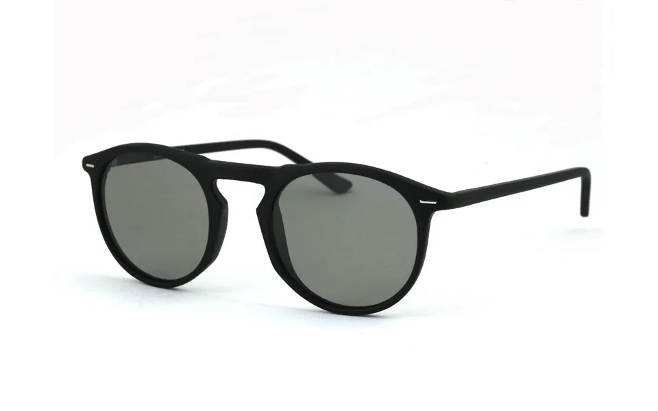 Exit Unisex Exstr156 01 Sunglasses Acetate Black Round Polarized