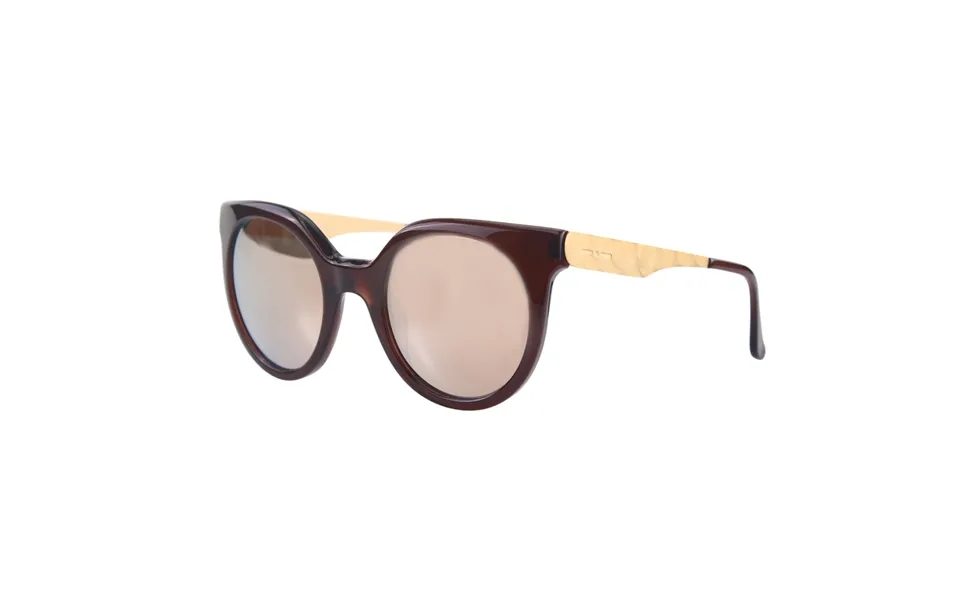 Italia Independent Woman I-light Metal 0801 044.ace Outlet Sunglasses Acetate Brown Brown Round