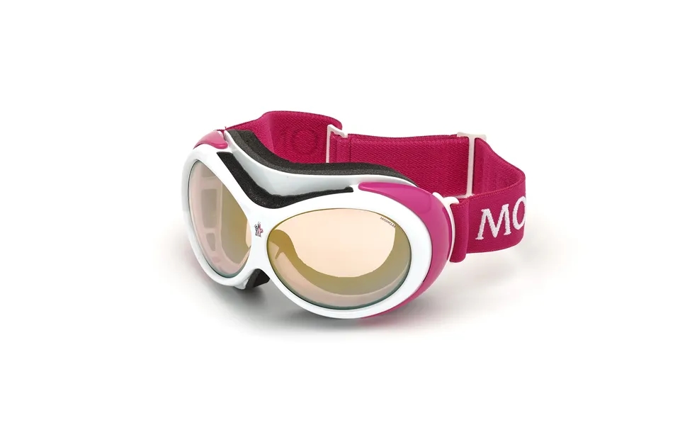 Moncler Unisex Ml0130 21u Outlet Sunglasses Injected White Red Mask Photochromatic Mirror