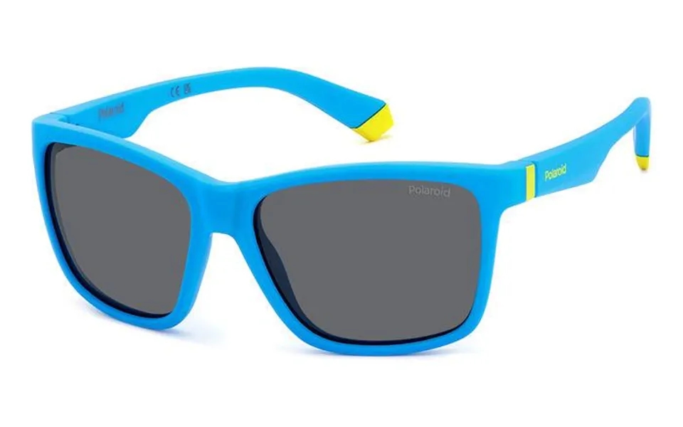 Polaroid Junior Pld 8057 S Fll M9 Sunglasses Plastic Blue Grey Squared Polarized