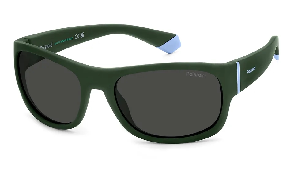 Polaroid Junior Pld 8064 S 1ed M9 Sunglasses Green Grey Squared Polarized