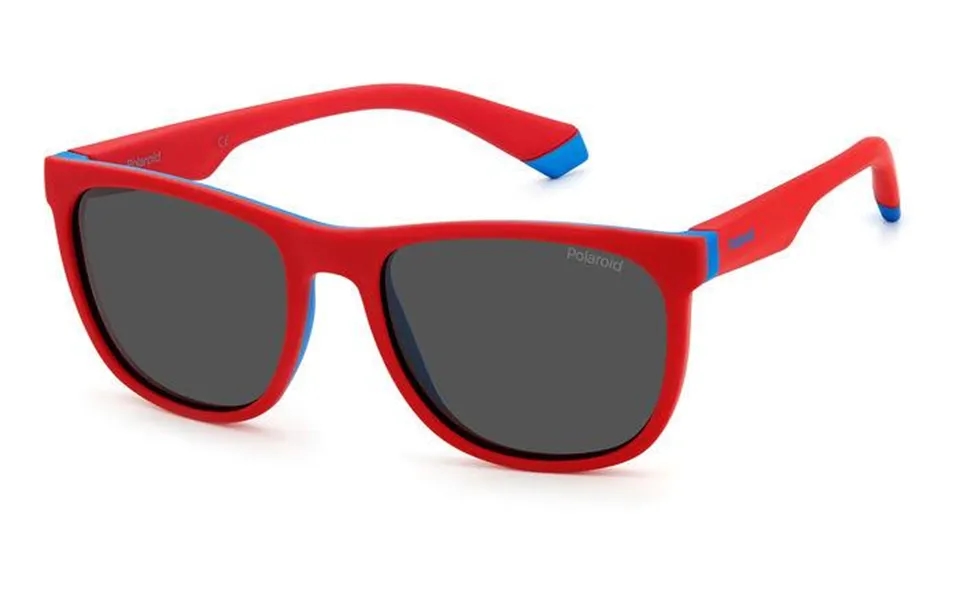 Polaroid Kid Pld 8049 S 4e3 M9 Sunglasses Plastic Red Grey Squared