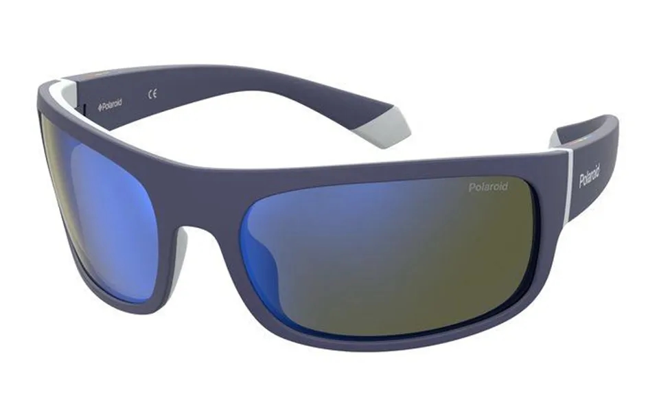 Polaroid Man Pld 2125 S Xw0 5x Sunglasses Plastic Blue Grey Blue Squared Mirror