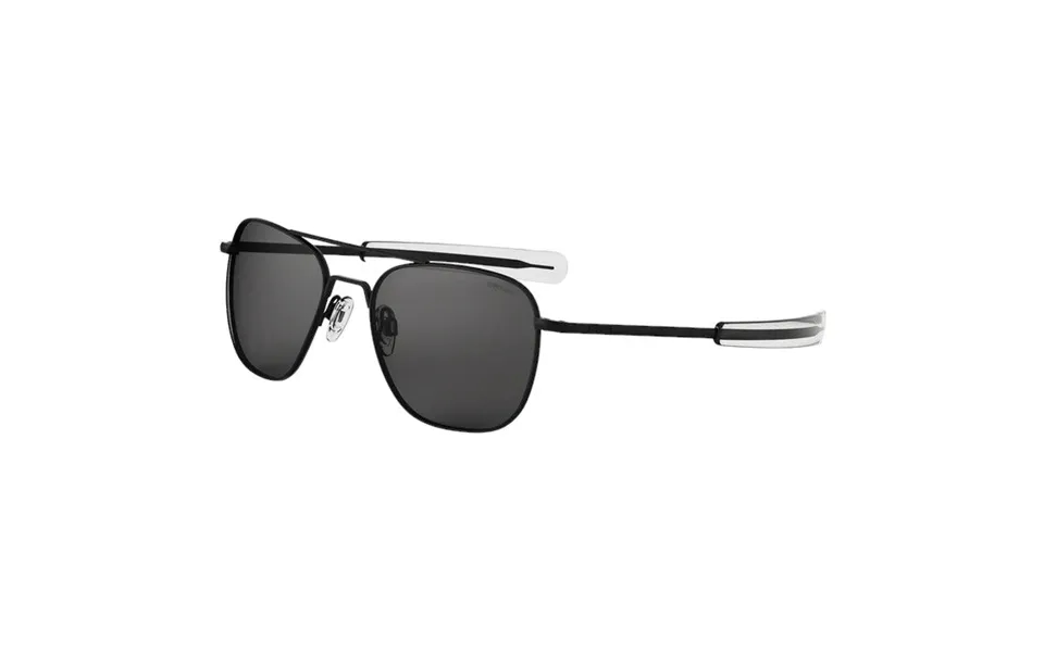 Randolph Engineering Man Af065 Matte Black Outlet Sunglasses Metal Black Grey Squared Normal