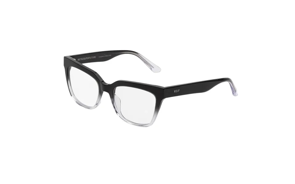 Retrosuperfuture Unisex Retrosuperfuture 2p6 Numero 143 Nero Sfumato Optical Frames Acetate Black Squared
