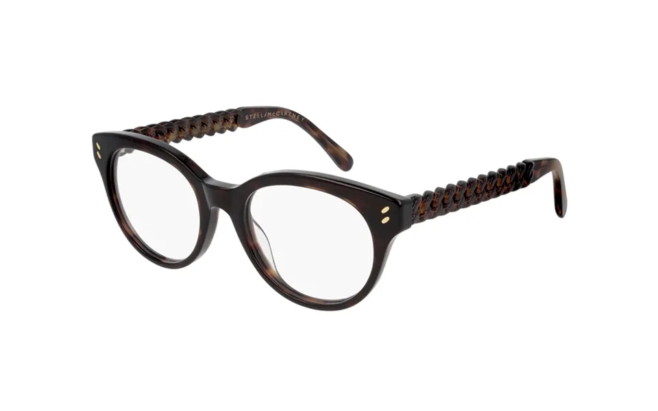 Stella Mccartney Woman Sc0245o 002 Optical Frames Outlet Acetate Havana Round