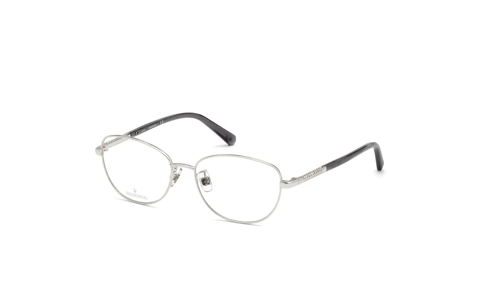 Swarovski Woman Sk5386-h 016 Optical Frames Metal Silver Squared Normal