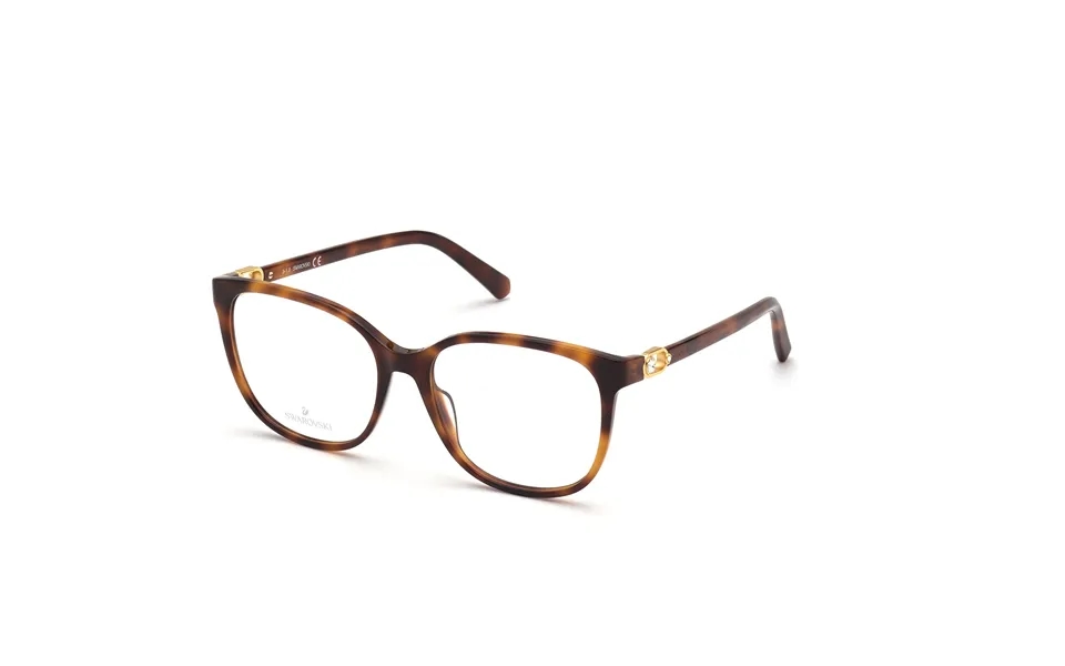 Swarovski Woman Sk5401 052 Optical Frames Outlet Acetate Dark Havana Squared Normal