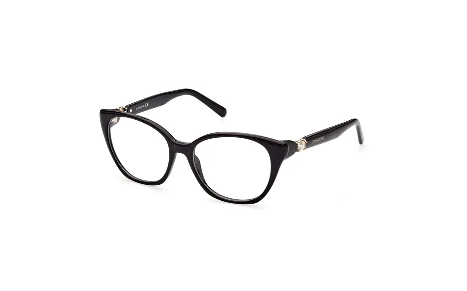 Swarovski Woman Sk5432 001 Optical Frames Outlet Acetate Black Cat Eye Normal