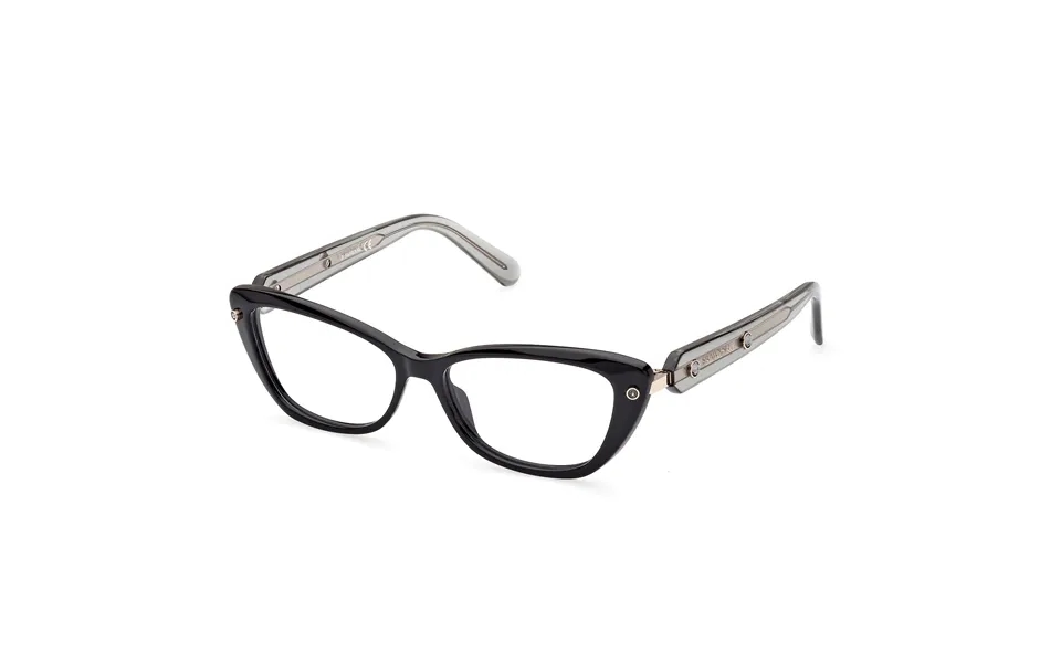 Swarovski Woman Sk5478 001 Optical Frames Outlet Acetate Black Cat Eye Normal