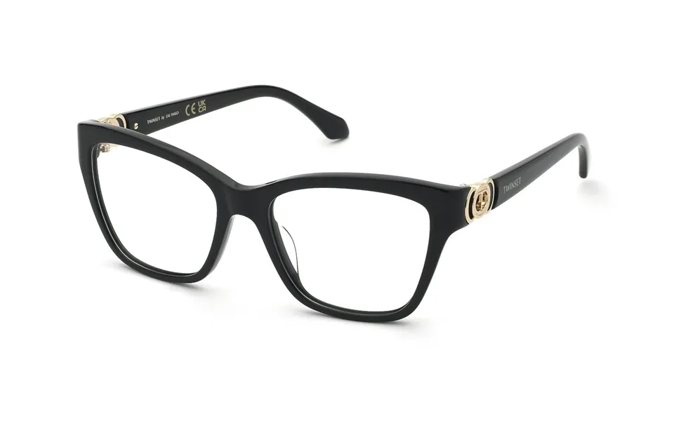 Twinset Woman Vtw072 0700 Optical Frames Acetate Black Squared