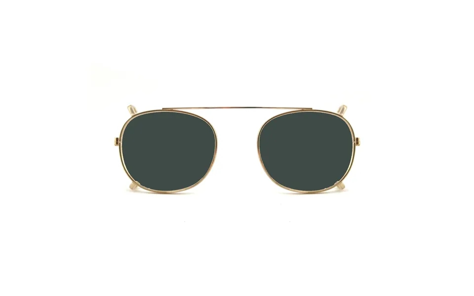 Xlab Unisex Clip-on 01 Oro G15 Polarizzato Per 8004 Stile Moscot Calibro 48mm Clip-ons Acetate Gold Green G15 Pantos Pol