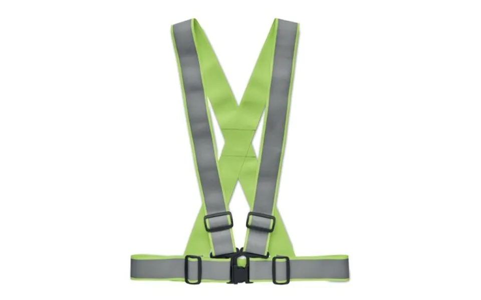 Promotional Adjustable 360 Reflective Belt Neon Green Branded With Your Logo