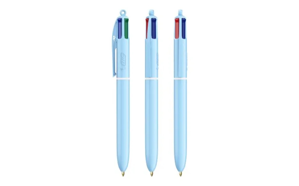Promotional Bic 4 Colours Pastel Blue Pastel Branded With Your Logo