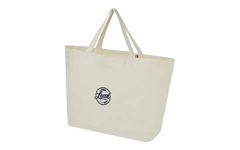 Promotional Cannes 200 G M2 Recycled Shopper Tote Bag Natural Branded With Your Logo