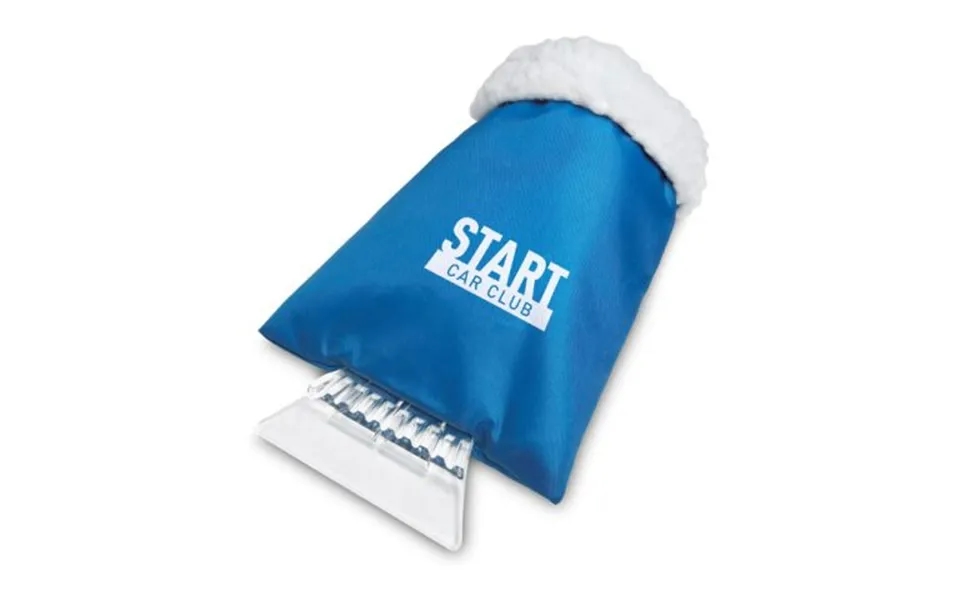 Promotional Car Ice Scraper With Mitten Blue Branded With Your Logo
