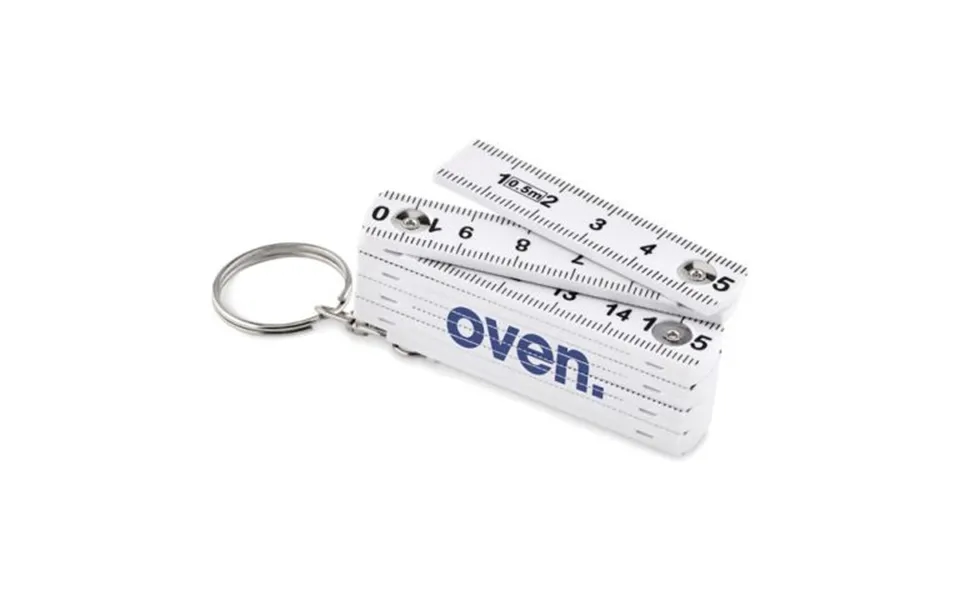 Promotional Carpenters Ruler Key Ring 50cm White Branded With Your Logo
