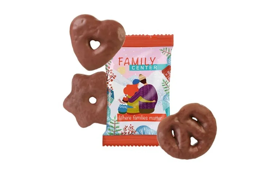 Promotional Chocolate Gingerbread Mix White Branded With Your Logo