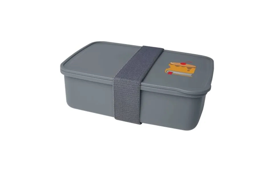 Promotional Dovi Recycled Plastic Lunch Box Grey Branded With Your Logo