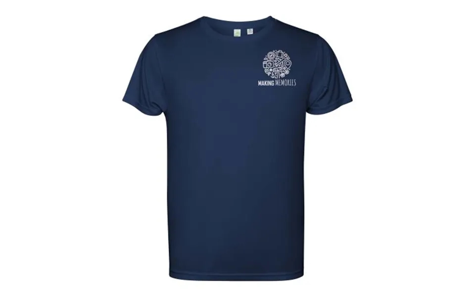 Promotional Estoril Short Sleeve Kids T-shirt Navy Blue Branded With Your Logo