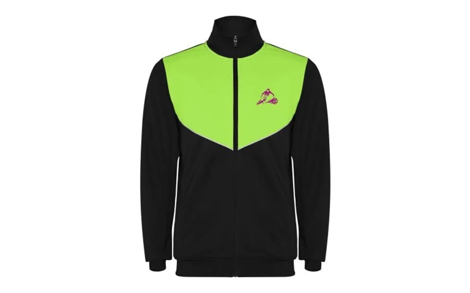 Promotional Evans Kids Tracksuit Solid Black-lime Branded With Your Logo