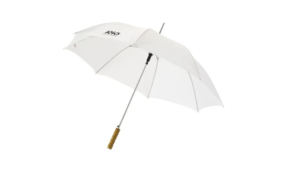 Promotional Lisa 23 Auto Open Umbrella White Branded With Your Logo