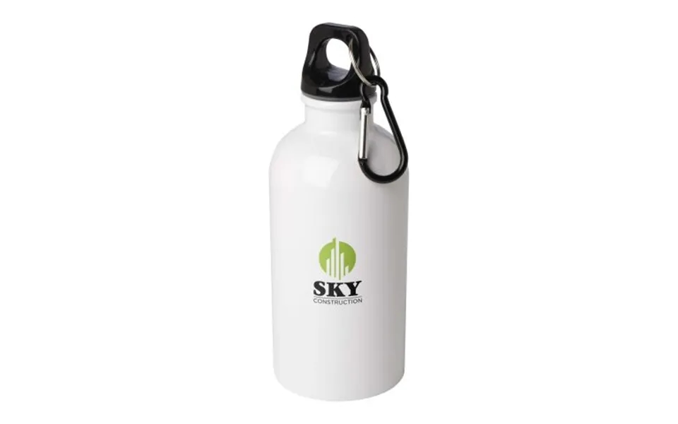Promotional Oregon 400 Ml Rcs Certified Single Wall Stainless Steel Water Bottle With Carabiner White Branded With Your