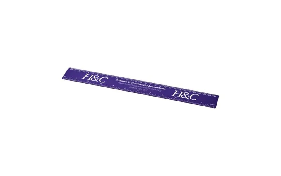 Promotional Renzo 30 Cm Plastic Ruler Purple Branded With Your Logo