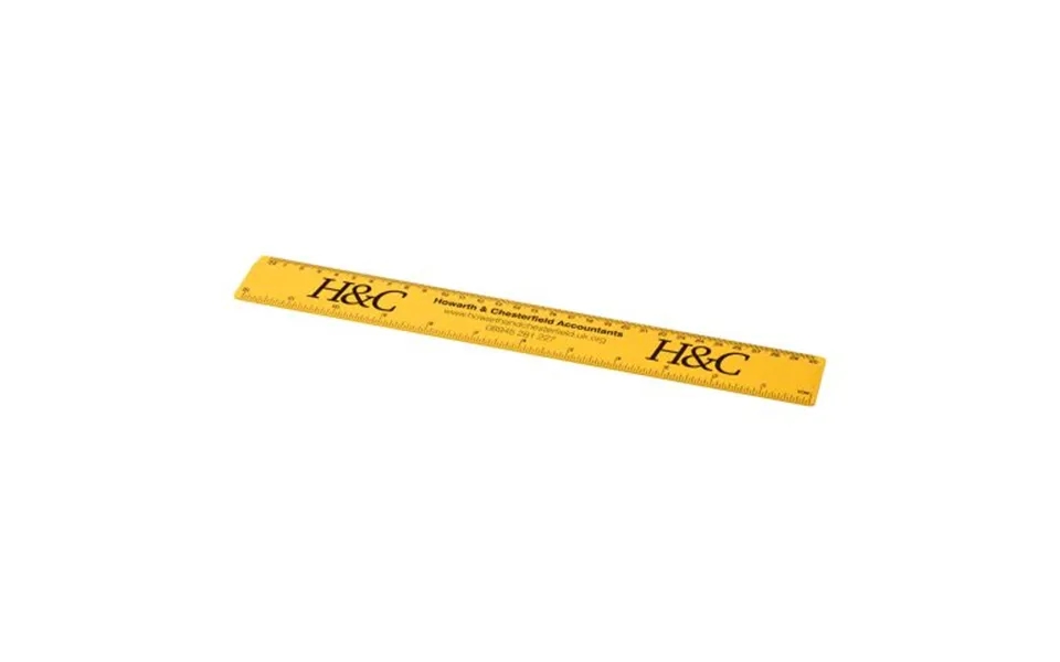 Promotional Renzo 30 Cm Plastic Ruler Yellow Branded With Your Logo