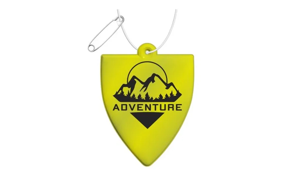 Promotional Rfx Badge Reflective Tpu Hanger Neon Yellow Branded With Your Logo