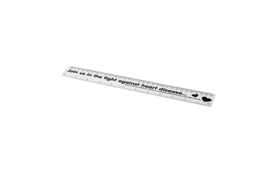 Promotional Rothko 30 Cm Plastic Ruler White Branded With Your Logo