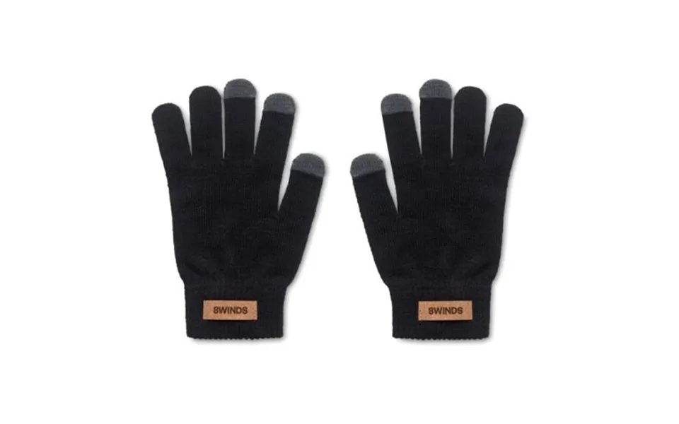Promotional Rpet Tactile Gloves Black Branded With Your Logo