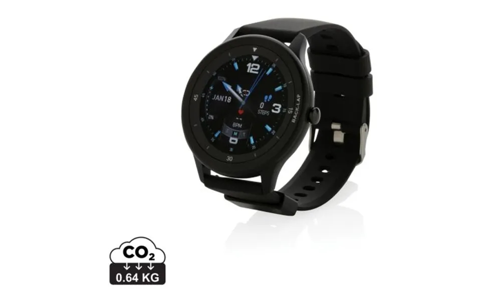 Promotional Swiss Peak Rcs Recycled Tpu Watch Black Branded With Your Logo