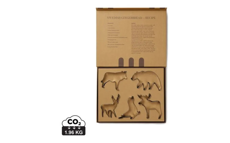 Promotional Vinga Nordic Big 5 Cookie Cutter 5-piece Set Grey Branded With Your Logo