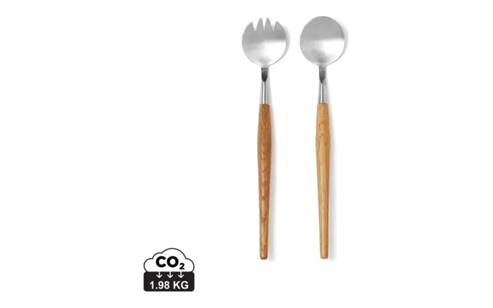 Promotional Vinga Retro Serving Cutlery Brown Branded With Your Logo
