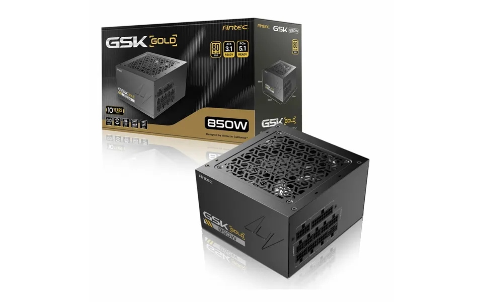 Antec Gsk Atx3.1 850w V2 80 Plus Gold Full Modular Power Supply - Black