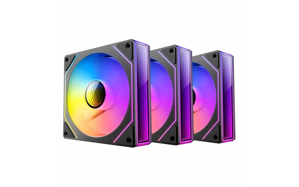 Antec Vision 120mm Reverse Argb 1500rpm Case Fan -black - 3 Pack