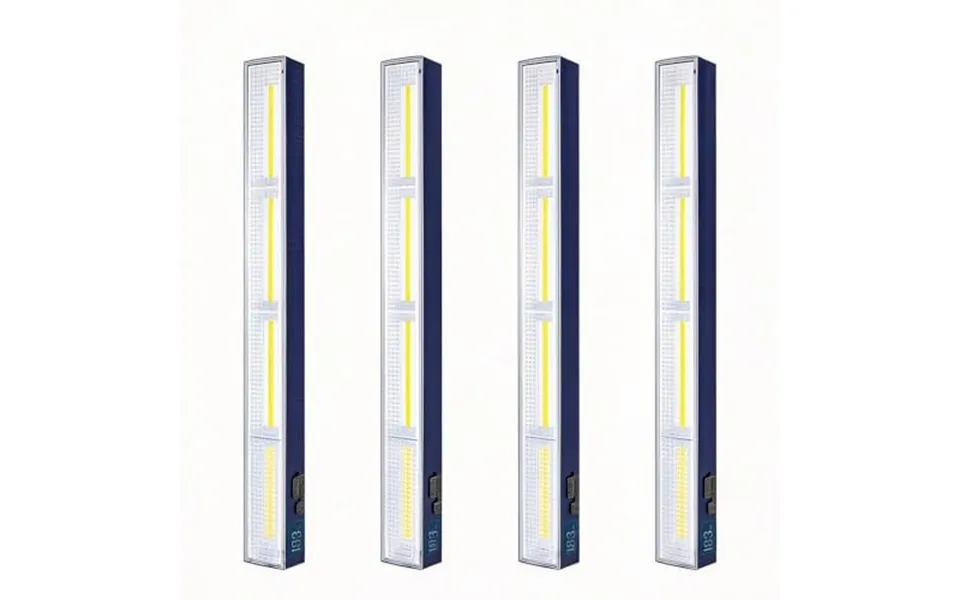 4 Pack Magnetic Lights Rechargeable 4000 Lumens 7200mah 40cm Work Light Bar - Inspection Lamp 216 Led Bulbs Waterproof