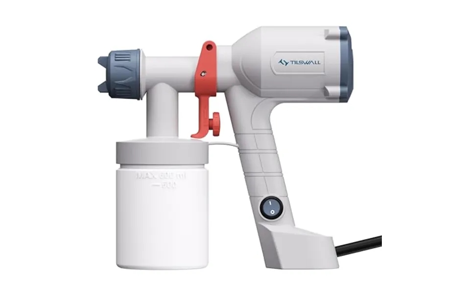 Fence Paint Sprayer, Tilswall Upgraded Ultra-light Electric Paint Spray Gun With 2 Nozzles & 3 Patterns - Perfect For Fe
