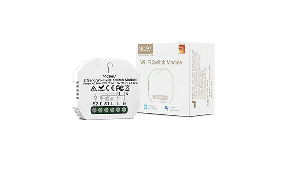 Moes Mini Diy Wifi And Rf433 Smart Light Switch Module 1 2 Way Or Multi-control Association - Compatible With Smart Life