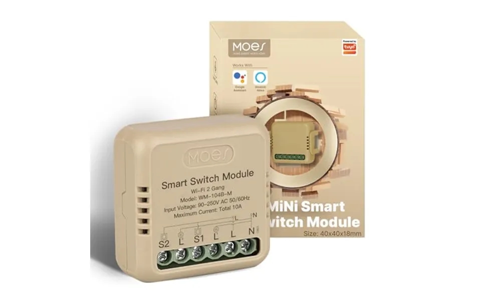 Moes Wifi Light Switch Module Flush-mounted - Mini Alexa Switch Module