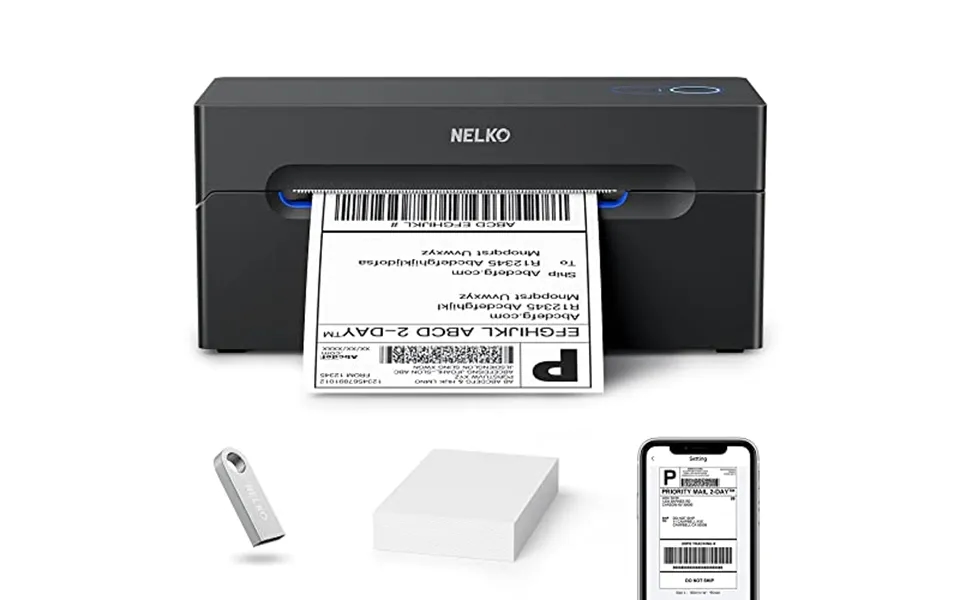 Nelko Bluetooth Thermal Label Printer - Wireless 4x6 Shipping Label Printer For Small Business